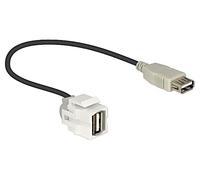 86329 Modulo USB Trapezoidale USB A-Femmina, premuto USB 2.0 su entrambi i...