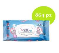 864 Salviette Neonato Profumo TALCO Imbevute Bimbi Cambio Detergenti