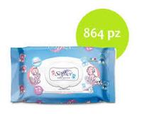 864 SALVIETTE UMIDIFICATE Profumo TALCO Imbevute Bimbi Cambio Detergenti