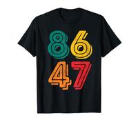 8647 Anti Trump, 86 47 Vintage Impeach Trump, Retro Resist Maglietta