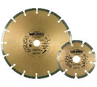 Maurer 86744 Disco Diamantato, Corona Laser, 230X2,4X22 cm, Grigio/Giallo