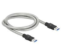 86775 Cavo USB A-Spina, su entrambi i lati 1m argento 24AWG, 28AWG 5Gbps DELOCK