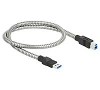 86777 Cavo USB A-Spina,USB B-Spina 0,5m Argento 24AWG,28AWG DELOCK