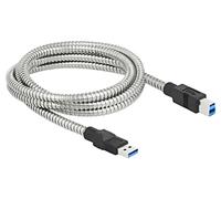 86779 Cavo USB A-Spina, USB B-Spina 2m Argento 24AWG, 28AWG DELOCK