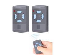 868 MHz HSM2 HSM4, HSE1/2/4, HS2/4, HSZ1/2, pulsante blu, 4 canali, telecomando di ricambio per porta del garage, include 2 batterie per porta del garage Hörmann (2 pezzi)