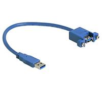 86994 Cavo USB A-Femmina,USB A-Spina 0,25m Blu 24AWG,30AWG DELOCK
