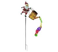 86cm Babbo Natale Con Annaffiatoio, Babbo Natale Luminoso Per Esterno Energia Solare, Decorazione Natalizia Per Giardino, Terrazza E Cortile Con lucis A Cascata Colorate, Impermeabile Per Esterno