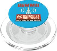 86WWIII - Spegnere la macchina da guerra - Fai pace all'umanità PopSockets PopGrip per MagSafe