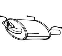 87 CV SILENZIATORE POSTERIORE PER NISSAN Almera I Hatchback N15 1.4 KW 64 CV 87