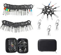 87 Pezzi Kit di Strumenti di Rimozione Terminale, Connettore per Auto Elettrico, Pins Rimozione Cablaggio Terminale con Portachiavi per Auto Elettrico Connettore A Crimpare