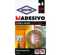 8706 Q.TA' 6 BOSTIK NASTRO BIADESIVO ESTERNIINTERNI 19MMX1,5M BL
