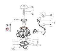 871854 | ASTA POMPA CARBURATORE | PIAGGIO RICAMBI ORIGINALI