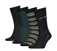 8719965009202 Regular Cut Stripe Classic Sock Giftbox, Green Black Combo, 39-42 (Pacco da 4) Uomo