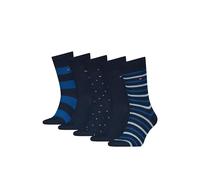 8719965009202 TH - Calzini da uomo, 5P, con strisce, blu navy, 39-42