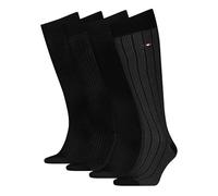 Tommy Hilfiger Kneehigh 4P Tin Giftbox M - calzini lunghi - uomo 39/42 Black unisex