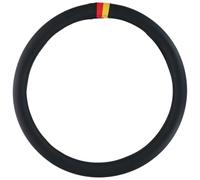 8719965025028 All Ride Coprivolante auto e camion 44 - 46 cm - Coprivolante con bandiera tedesca - Spessore 10 cm - Accessori interni auto - Nero