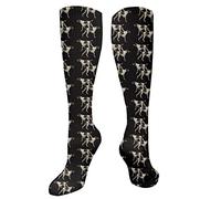 874 Calze A Compressione Pointer Tedesco A Pelo Corto Crew Socks Comodo Calzini Sportivi Elasticità Sport Calzettoni Per Sport Tennis Calcio 50 cm