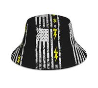 874 Cappello Pescator Elettricista Patriottico USA Bandiera Americana Coppola da Pesca Unisex Cappello da Pesca Moderno Protezione del Sole Cappelli per Donna Escursionismo All'Aperto