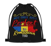 874 Sacca Sportiva, Bandiera Patriottica Rumena Borsa Leggero Sacca Zaino Fashion Borsa Coulisse Per Adulto Uomo 36X42Cm