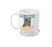 874 Tazza Da Caffè Pro-Choice, Pro-Femminista, Pro-Gatto, 11 Once, Femminista Tazza Da Caffè Divertente Tazza Da Tè Divertenti Tazza Regalo 330 Ml