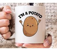 874 Tazza Da Caffè Sono Una Patata, Una Patata Per Uomini E Donne, Un'Idea Carina Per Coltivare Patate Per Gli Amanti Delle Patate Vegan Girl Boy Personalizzata Tazza Da Caffè Vintage 330 Ml