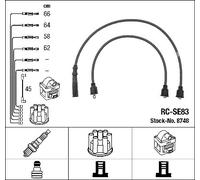 8748 NGK Kit cavi accensione per PEUGEOT,SUZUKI