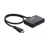 87747 ripartitore video HDMI 2x HDMI, Splitter HDMI Nero, HDMI, 2x HDMI, 3840 x 2160 Pixel, Nero, Plastica, 4K Ultra HD