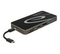 Delock USB Type-C 3.2 Dockingstation 4K Switch di rete 3-port Typ C 87773