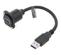 87967 Cavo 1: 1 Connessione USB A-Femmina, USB A-Spina 0,2m Nero DELOCK