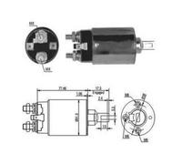88 CV Elettromagnete Motore d'avviamento per MITSUBISHI L300/Delica II Bus LO3P/