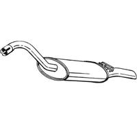 88 CV SILENZIATORE POSTERIORE PER AUDI 80 893, 894, 8A2 1.8 S KW 65 CV 88