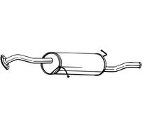 88 CV SILENZIATORE POSTERIORE PER MAZDA 323 S V BA 1.5 16V KW 65 CV 88