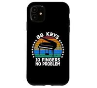 88 Keys 10 Fingers Pianist Musician Keyboard Player Piano Custodia per iPhone 11
