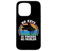 88 Keys 10 Fingers Pianist Musician Keyboard Player Piano Custodia per iPhone 15 Pro