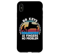 88 Keys 10 Fingers Pianist Musician Keyboard Player Piano Custodia per iPhone XS Max