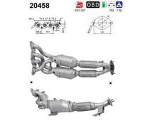 Catalizzatore Euro 5/Euro 6 20458 AS per FORD GRAND C-MAX FOCUS III Turnier
