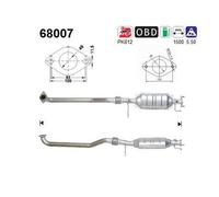 86 KW 117 CV CATALIZZATORE PER Land Rover Freelander L314 1.8 16V 4x4
