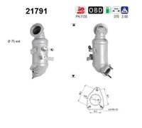103 KW 140 CV CATALIZZATORE PER Vauxhall Meriva MK II (B) S10 1.4