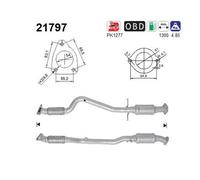 88 KW 120 CV CATALIZZATORE PER Vauxhall Zafira MK III P12 1.4
