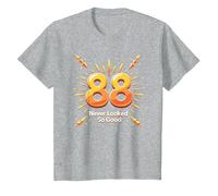 88 Never Looked So Good, Regalo di Compleanno Maglietta, Bambini, Grigio Melange, 12 Anni