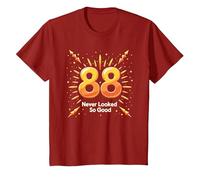 88 Never Looked So Good, Regalo di Compleanno Maglietta, Bambini, Mirtillo Rosso, 12 Anni