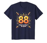 88 Never Looked So Good, Regalo di Compleanno Maglietta, Bambini, Navy, 12 Anni