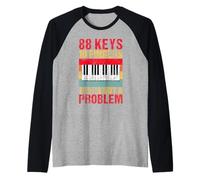 88 Tasti 10 Dita Che Non è Un Problema Lettore di Tastiera Maglia con Maniche Raglan