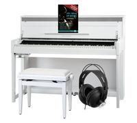 88 Tasti Pianoforte Digitale E-Piano 3 Pedale Set Completo Panchetta Cuffie