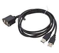 88105 Cavo USB 2.0 USB A-Femmina x2,USB A-Spina x2 1m Nero DELOCK