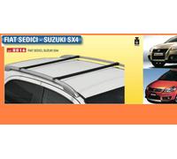 BARRE PORTATUTTO PORTAPACCHI PREMONTATE GEV FIAT SEDICI DAL 2006> CON RAILING