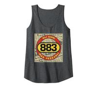 883 Gli Anni Tee Canotta, Donna, Grigio Scuro, S
