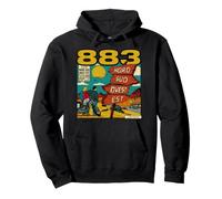 883 Nord Sud Ovest EST Tee Felpa con Cappuccio