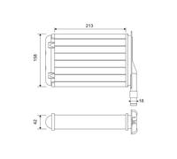 883790 VALEO Scambiatore calore, Riscaldamento abitacolo per RENAULT