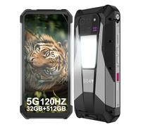 8849 Tank 3 Pro Telefono cellulare resistente, 23800 mAh/120 W Android 14 Mobile Infrangibile 5G, 32 GB RAM+512 GB ROM, 6,79 '' Smartphone resistente con proiettore, Luce da campeggio/Fotocamera